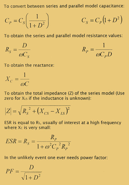image of series and parallel model formulas